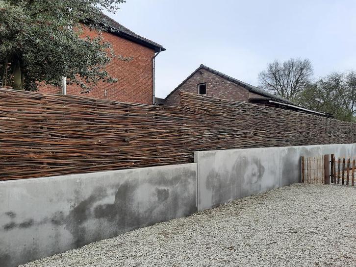 Handgevlochten l  wilgenscherm l wilgenschutting  wilgenteen, Tuin en Terras, Schuttingen, 6 meter of meer, Nieuw, Hout, 2 meter of meer