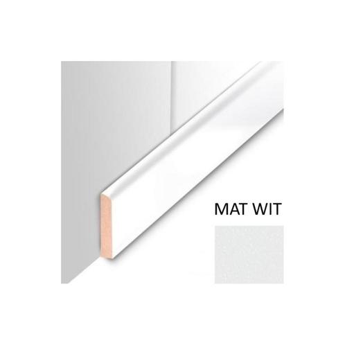 Plafondplint MDF Sanimex Mat Wit 260 cm x 4 cm x 8 mm, Doe-het-zelf en Verbouw, Sanitair, Ophalen of Verzenden