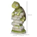 TRUUSK LED Solar Schildpad Sculptuur 36,5 cm - Tuinfiguur me, Verzenden, Nieuw