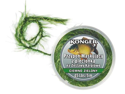 Wier Leader Camo Weed Donker 5 m. - Karper XL, Watersport en Boten, Hengelsport | Karpervissen, Overige typen, Nieuw, Verzenden