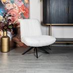 Fauteuil Joey - Geweven stof - Beige, Verzenden, Nieuw