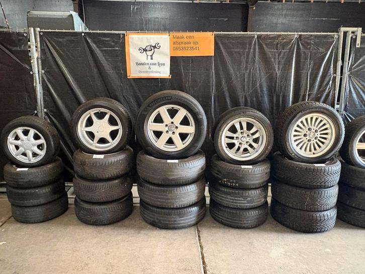TE KOOP diverse velgen lichtmetalen sets met winterbanden&Zo, Auto-onderdelen, Banden en Velgen, Winterbanden, Gebruikt, Banden en Velgen