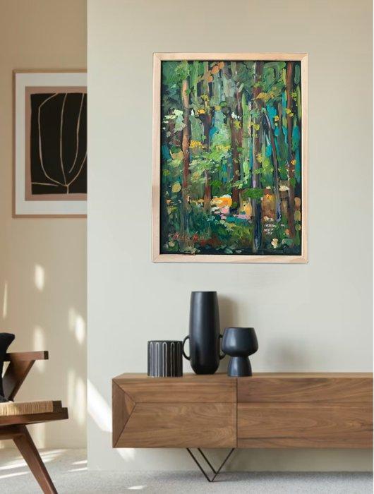 Alessio Maria De Santis(1991) - “BOSCO TOSCANO”, Antiek en Kunst, Kunst | Schilderijen | Modern