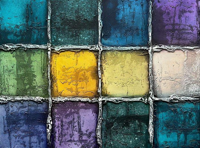 Jecminek - Intuition - 3D painting - ready to hang -, Antiek en Kunst, Kunst | Schilderijen | Modern