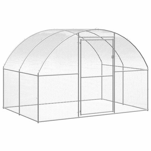 Kippenren 3x2m gegalvaniseerd | Tweedekansje | OP=OP, Dieren en Toebehoren, Pluimvee | Toebehoren, Nieuw, Kippenhok of Kippenren