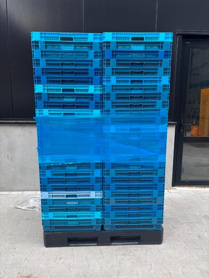 Palletdeal - Kunststof kip krat blauw 600x400 - Gebruikt, Zakelijke goederen, Kantoor en Winkelinrichting | Magazijn, Stelling en Opslag