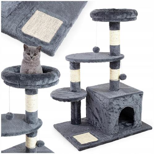 Moderne Kattenkrabpaal Antraciet - Elegant en Functioneel, Dieren en Toebehoren, Krabmeubelen, Krabpaal, Nieuw, Ophalen of Verzenden