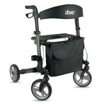 Drive Moka Rollator - Drie dubbel opvouwbaar - Grijs, Diversen, Rollators, Ophalen of Verzenden, Nieuw