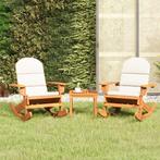 vidaXL 3-delige Loungeset Adirondack massief acaciahout, 3 zitplaatsen, Nieuw, Loungeset, Verzenden