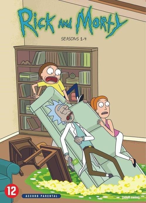 Rick And Morty - Seizoen 1 - 4 (DVD) - DVD, Cd's en Dvd's, Dvd's | Tekenfilms en Animatie, Verzenden