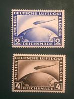 Duitse Rijk 1928 - Zeppelin : 2 en 4 Mark - Michel 423/424, Gestempeld
