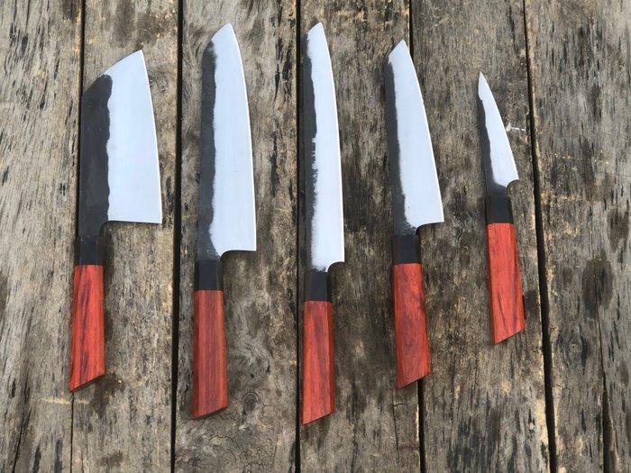 Keukenmes - Handgemaakte verzamelobjecten chef-messen set, Antiek en Kunst, Antiek | Keukenbenodigdheden