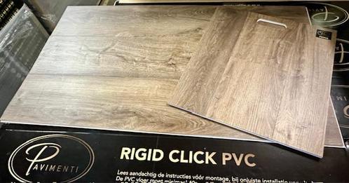 PVC Klikvloer met ondervloer visgraat en rechte plank, Huis en Inrichting, Stoffering | Vloerbedekking, 50 tot 75 m², Nieuw, Vinyl