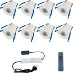 LED Veranda Spot Complete Set - Velvalux - 8 Stuks - 3W -, Huis en Inrichting, Metaal of Aluminium, Nieuw, Ophalen of Verzenden