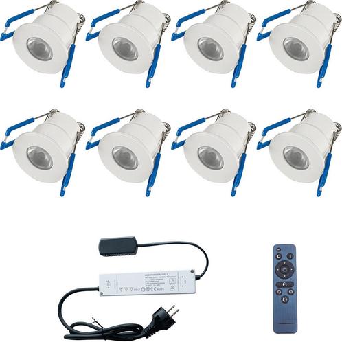 LED Veranda Spot Complete Set - Velvalux - 8 Stuks - 3W -, Huis en Inrichting, Lampen | Spots, Plafondspot of Wandspot, Nieuw