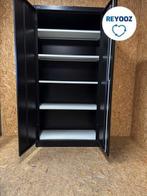 Overtoom draaideurkast - 195x95x41cm - Zwart met zwarte d..., Verzenden, Nieuw in verpakking