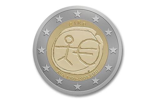 2 euro E.M.U. 2009 - Ierland, Postzegels en Munten, Munten | Europa | Euromunten, Verzenden