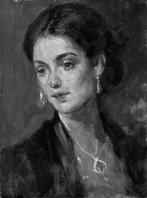 Italiaanse school (XX) - Ritratto di giovane donna
