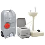 vidaXL Campingtoilet en wasbak met watertank, Verzenden, Nieuw
