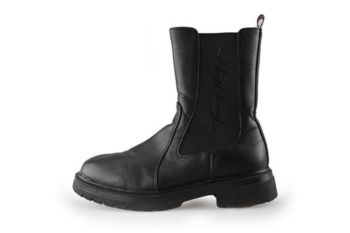 Tommy Hilfiger Chelsea boots in maat 37 Zwart | 10% extra, Kleding | Dames, Schoenen, Zwart, Zo goed als nieuw, Overige typen