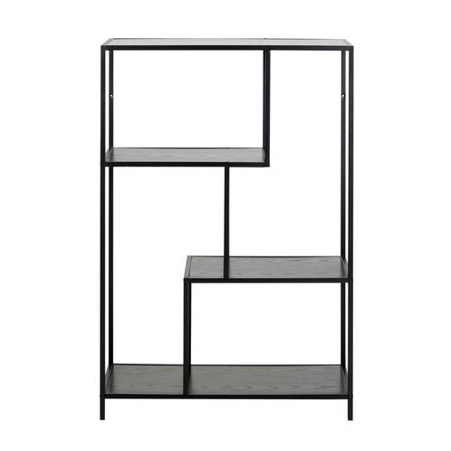 *WOONWINKEL* Open Boekenkast Metaal Met Zwart Essen, Huis en Inrichting, Kasten | Boekenkasten, Nieuw, Verzenden