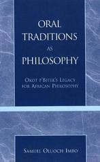 Oral Traditions as Philosophy, Boeken, Studieboeken en Cursussen, Verzenden, Nieuw