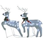 Kerstrendieren 2 st Wit LED - Retourdeal - 76% Korting!, Diversen, Kerst, Ophalen of Verzenden, Nieuw