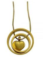 Assieraad, ashanger Goud hart circle, Nieuw, Goud, Overige materialen, Hart