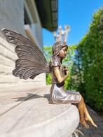 Beeldje - fee - pixie - Brons, Antiek en Kunst