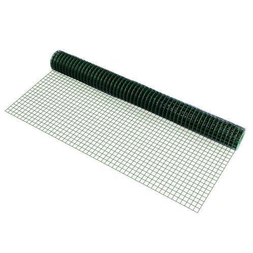 Kippengaas vierkant 19 mm geplastificeerd op rol 1x5 m groen, Tuin en Terras, Tuinschermen, Nieuw, Verzenden
