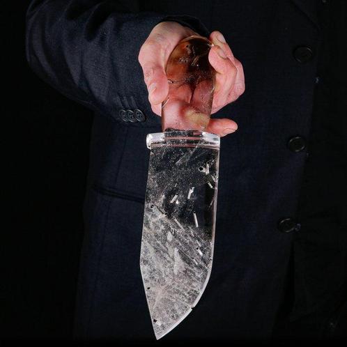 Buitengewone Dagger is uit een enkele Kristalkwarts, Verzamelen, Dierenverzamelingen