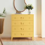 Ladekast Hämeenlinna commode met lades 92x80x40 cm geel [en., Verzenden, Nieuw