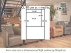 Leren elementenbank Flow - cl 90 arm rechts, Nieuw, Leer, Ophalen of Verzenden, Rechte bank