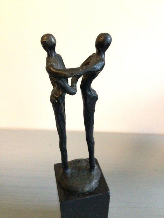 Corry Ammerlaan - sculptuur, “ Dank ! “ - 18 cm - Legering, Antiek en Kunst, Curiosa en Brocante