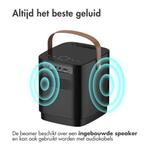 2dekans | iMoshion Draagbare Beamer - Full HD Mini Beamer /, Ophalen of Verzenden, Zo goed als nieuw