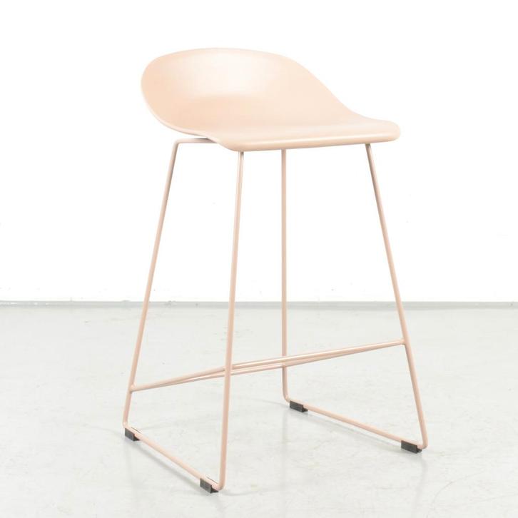 Barkruk Sölvesborg, taupe, buisframe onderstel, Huis en Inrichting, Stoelen, Ophalen of Verzenden