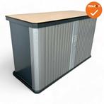 Gispen octa Roldeurkast - 74x120x45cm - Antraciet met zil..., Werkplek, Ophalen of Verzenden, Gebruikt, Kast