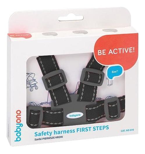 Baby Ono First Steps Zwart Kinderstoel Tuigje met Looplijn, Kinderen en Baby's, Overige Kinderen en Baby's, Nieuw, Verzenden