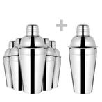GGM Gastro | (6 stuks) Cocktail shaker - RVS - | SCE550ML#6, Verzenden, Nieuw in verpakking