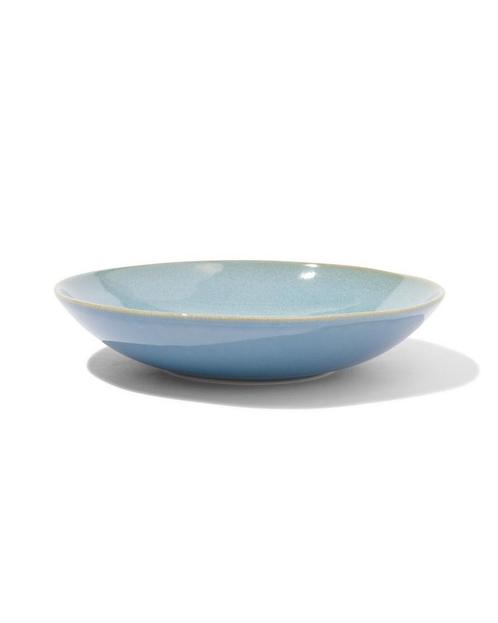 HEMA Diep bord Ø23cm Porto reactief glazuur blauw, Huis en Inrichting, Keuken | Servies, Nieuw, Verzenden