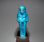 Oud-Egyptisch Faience Shabti voor de opzichter van