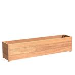 Hardhouten plantenbak Sevilla 200x40x43,5cm - Met bodem, 100 cm of meer, Nieuw, Rechthoekig, 30 tot 60 cm