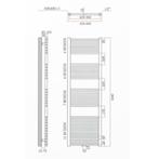 Sanicare design radiator midden aansluiting recht 160 x 45, Ophalen of Verzenden, Nieuw