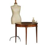 Amboina Bouillotte tafel gesig ESCALIER DE CHRISTAL PARIS me, Antiek en Kunst, Ophalen of Verzenden