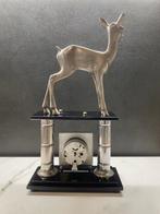 kaiser - Beeldje - Cerbiatto con orologio - Glas, Verchroomd