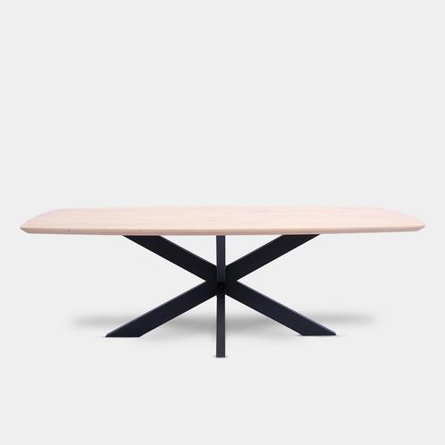 Tafel Deens Ovaal Eikenhout  Matrix XL 200x100, Huis en Inrichting, Tafels | Eettafels