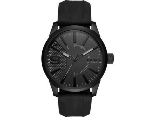 Diesel Rasp DZ1807 Herenhorloge 46 mm - Zwart, Huis en Inrichting, Woonaccessoires | Overige, Nieuw, Verzenden