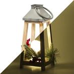 Kerstlantaarn met kerststukje | Lumineo | 36 centimeter, Diversen, Kerst, Verzenden, Nieuw