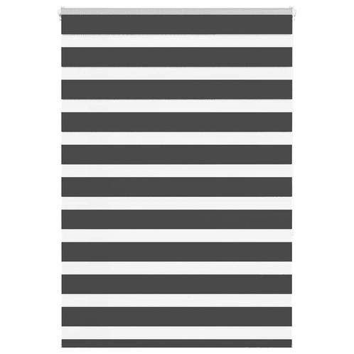 vidaXL Zebra rolgordijn 115x150 cm stofbreedte 110,9 cm, Huis en Inrichting, Stoffering | Gordijnen en Lamellen, Zwart, Nieuw