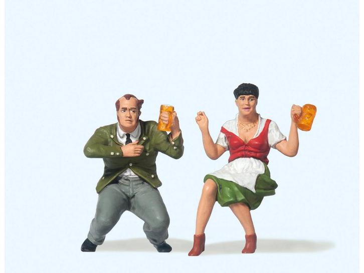 Preiser 45107 Im Biergarten 1:22,5 (Figuren, Scenery), Hobby en Vrije tijd, Modelbouw | Figuren en Diorama's, Nieuw, Ophalen of Verzenden
